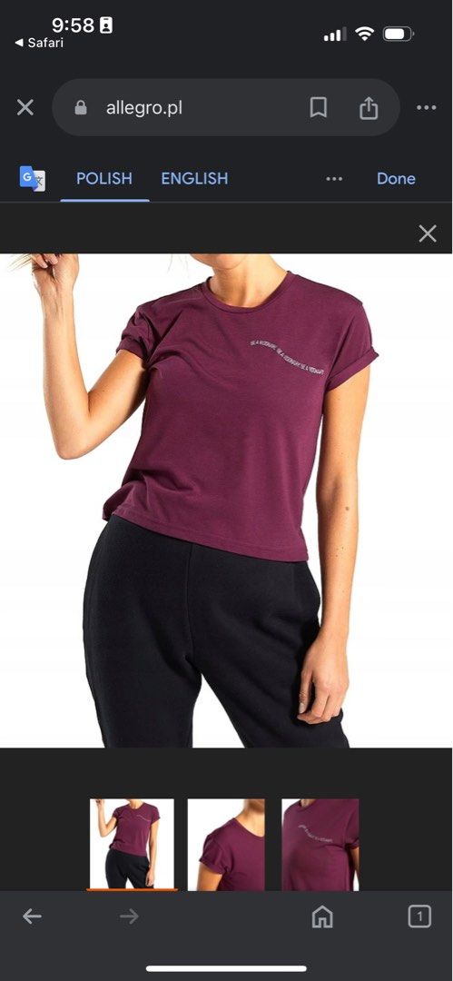 Gymshark Be a Visionary Essential Tee in Maroon (L) (Category: Shirts) located in Caloocan City. Submitted by loise.buy.sell (Listing ID 1353739110, Image 2). Description: Gym Shark Be A Visionary Essential Crop Tee Like new, worn once or twice L on tag, mejo may konting punit s tag but the shirt itself is excellent nman condition Width - 19 inches Length - 17 inches Shipping from North CaloocN.