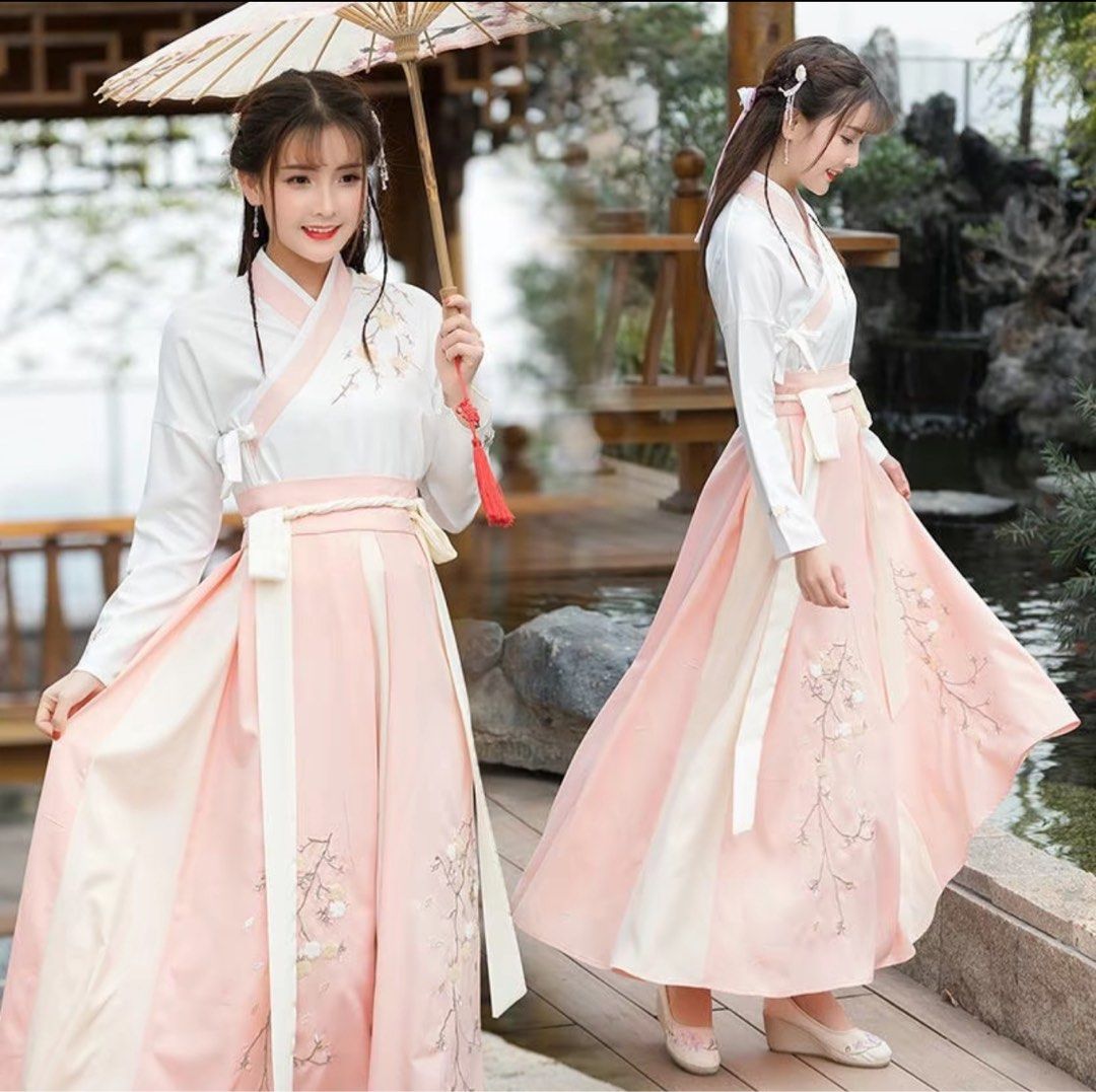 Hanfu Set Chinese Tradisional In Pink, Women's Fashion, Dresses & Sets ...