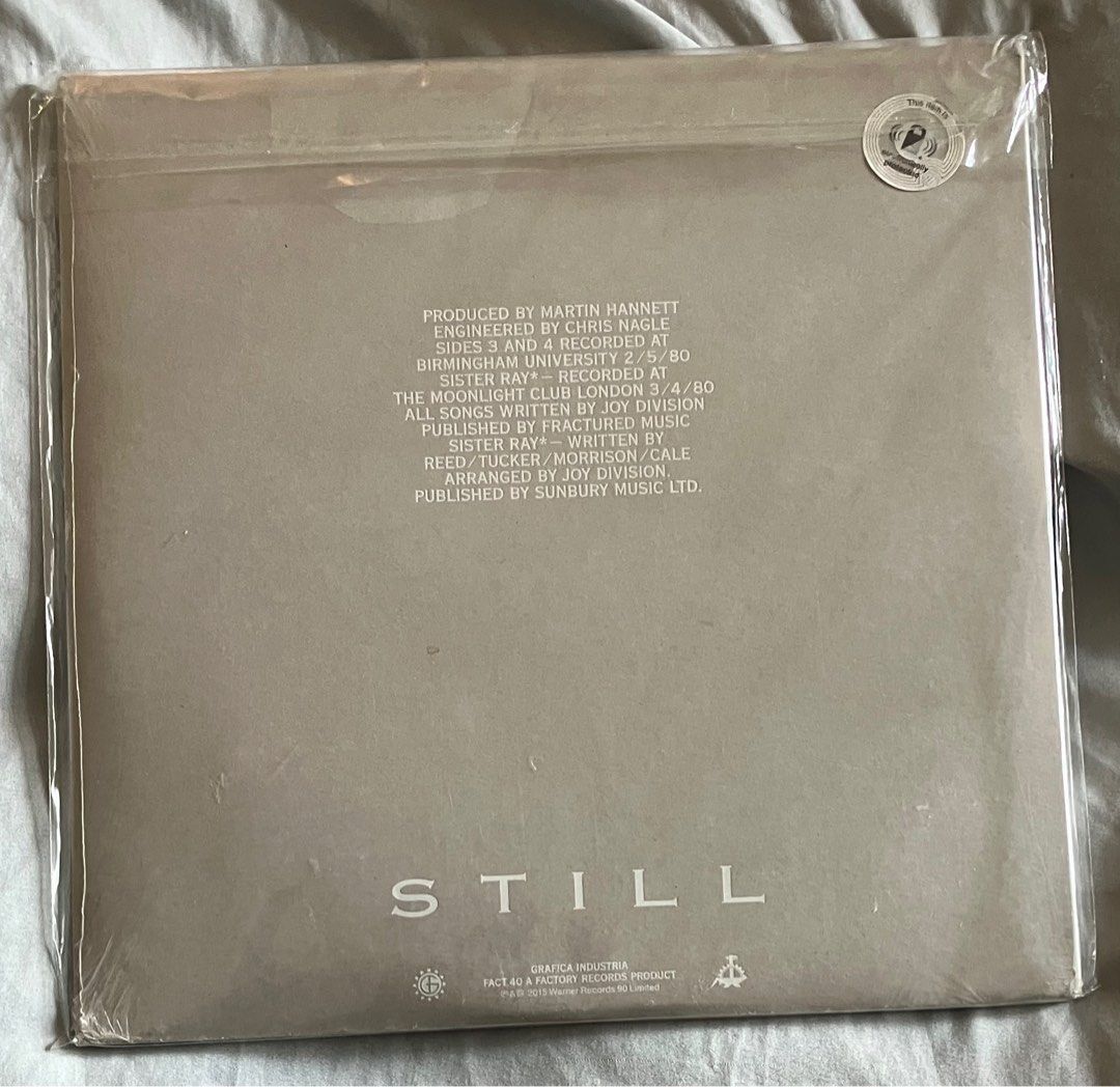 JOY DIVISION Still 2x Vinyl LP (Category: Vinyls) located in Paranaque City. Submitted by d33t00 (Listing ID 1353667688, Image 3). Description: JOY DIVISION Still 2x Vinyl LP Tracklist: A1 Exercise One A2 Ice Age A3 The Sound Of Music A4 Glass A5 The Only Mistake B1 Walked In Line B2 The Kill B3 Something Must Break B4 Dead Souls B5 Sister Ray C1 Ceremony C2 Shadowplay C3 Means To An End C4 Passover C5 New Dawn Fades C6 Twenty Four Hours D1 Trans