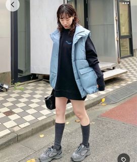 Kastane藍色夾棉馬甲背心外套64214783914497110