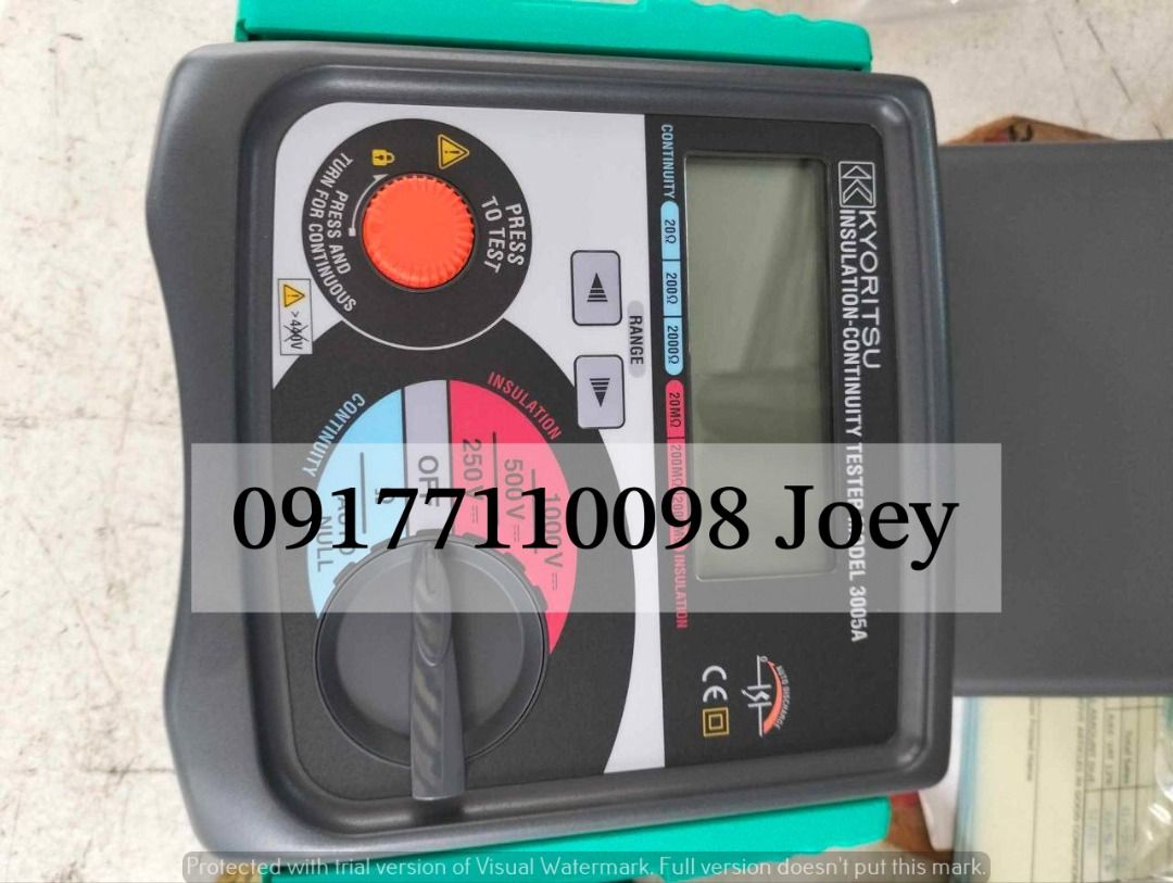 Kyuritsu megger tester (Category: Other Home Furniture) located in Manila. Submitted by joeyroque09 (Listing ID 1353694190, Image 1). Description: .
