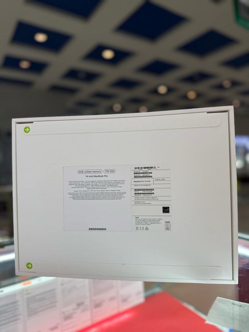 Macbook Pro M3 & M4 (Category: Laptops & Notebooks) located in Quezon City. Submitted by madamsgadgetsshop (Listing ID 1353658861, Image 2). Description: BRANDNEW SEALED 1 YEAR WARRANTY 7 DAYS REPLACEMENT FREE LIFETIME MICROSOFT OFFICE.