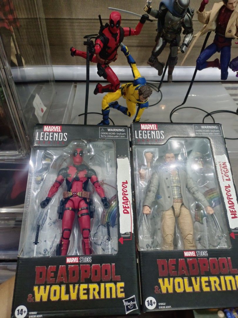 Marvel Legends DeadPool and Wolverine Set Deadpool, & Head pool(&Logan) (Category: Figurines & Statues) located in Manila. Submitted by lurenzrroq86278 (Listing ID 1353629164, Image 1). Description: *Marvel Legends DeadPool and Wolverine Set Deadpool, & Head pool(&Logan no claws) Brand New & Sealed P2,200 Nego (or the current price above) --------------- *Marvel Legends DeadPool and Wolverine Marvel Legends DeadPool Sealed Brand New P2,000 Nego *