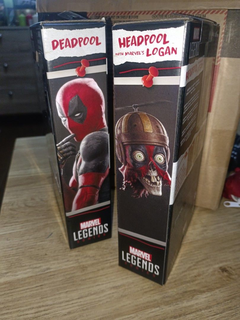 Marvel Legends DeadPool and Wolverine Set Deadpool, & Head pool(&Logan) (Category: Figurines & Statues) located in Manila. Submitted by lurenzrroq86278 (Listing ID 1353629164, Image 3). Description: *Marvel Legends DeadPool and Wolverine Set Deadpool, & Head pool(&Logan no claws) Brand New & Sealed P2,200 Nego (or the current price above) --------------- *Marvel Legends DeadPool and Wolverine Marvel Legends DeadPool Sealed Brand New P2,000 Nego *