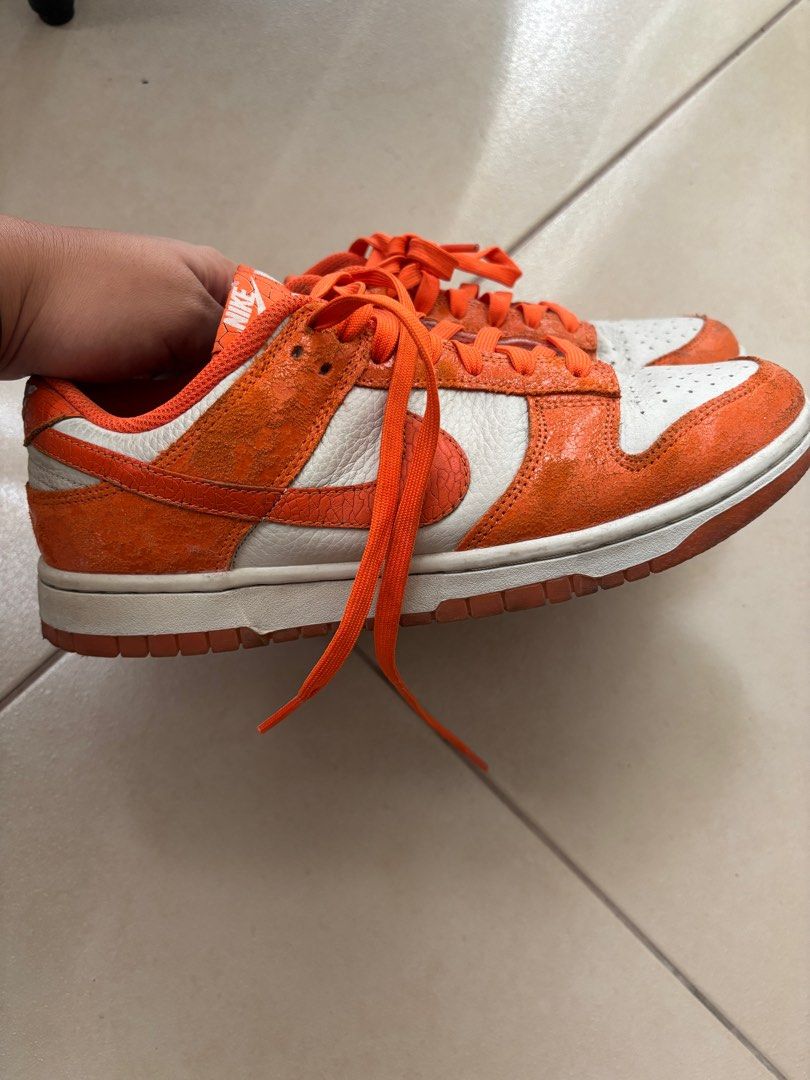 Nike Dunk Low Cracked Orange (Category: Sneakers) located in Manila. Submitted by heythrift (Listing ID 1353640113, Image 1). Description: Us Mens 7.5 with box.