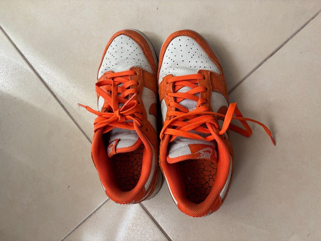 Nike Dunk Low Cracked Orange (Category: Sneakers) located in Manila. Submitted by heythrift (Listing ID 1353640113, Image 3). Description: Us Mens 7.5 with box.