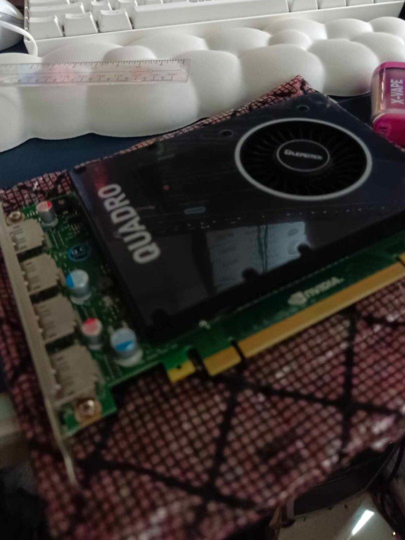 NVIDIA QUADRO M2000 4GB (leadtek authorized parter) (Category: Computer Parts) located in Quezon City. Submitted by treatmelikewhitetee (Listing ID 1353749394, Image 3). Description: Brand New Never been used GPU: Quadro M2000 4GB meet-up: Trinoma mall COD/Same day delivery: Gcash or bank transfer (Payment first) delivery fee should be shouldered by the buyer. slots: 3 DP, 1 HDMI.