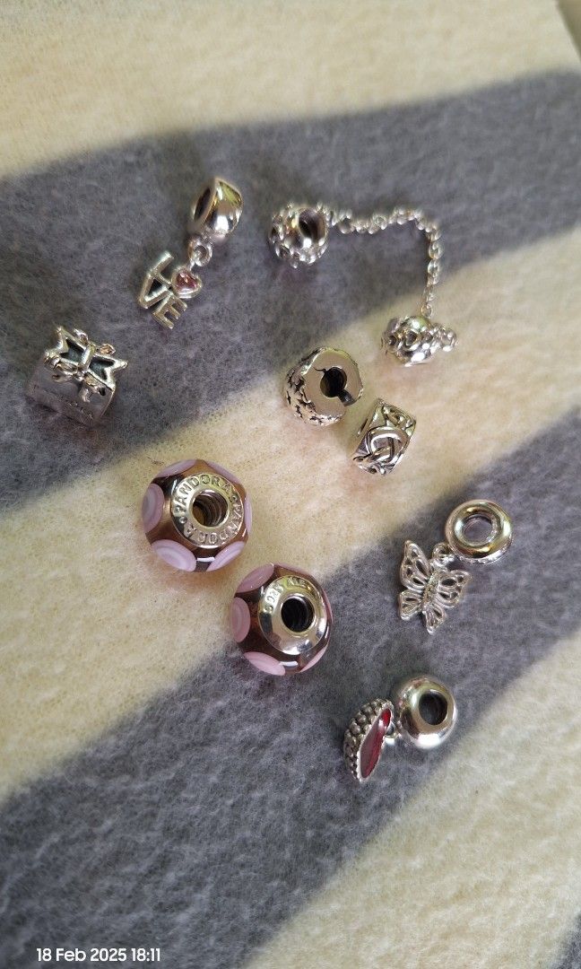 Pandora charm (Category: Accessories) located in Kuala Lumpur. Submitted by jualprelovedshj (Listing ID 1353697416, Image 2). Description: ORIGINAL PANDORA combo 3 charm rm157 self pickup, post.