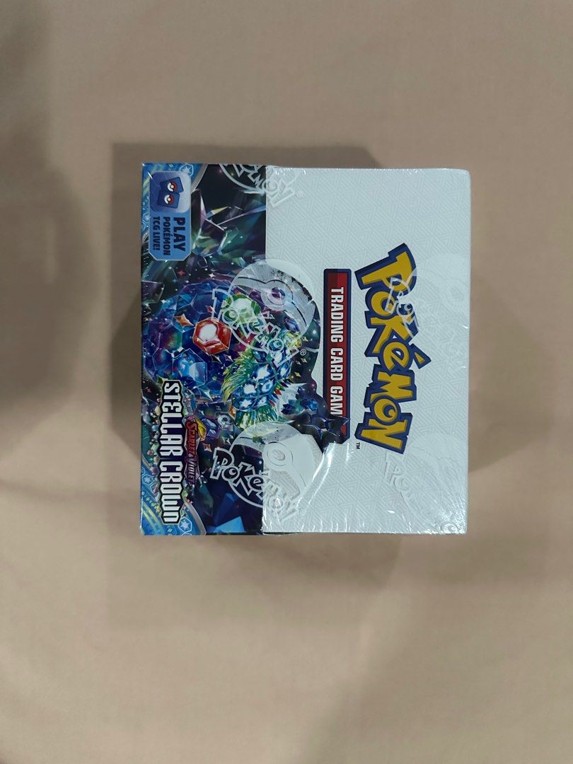 Pokemon Stellar Crown Booster Box (Category: Card Boxes & Cases) located in Manila. Submitted by collectorstrove (Listing ID 1353772766, Image 1). Description: Stellar Crown Booster Box includes 36 Stellar Crown packs .