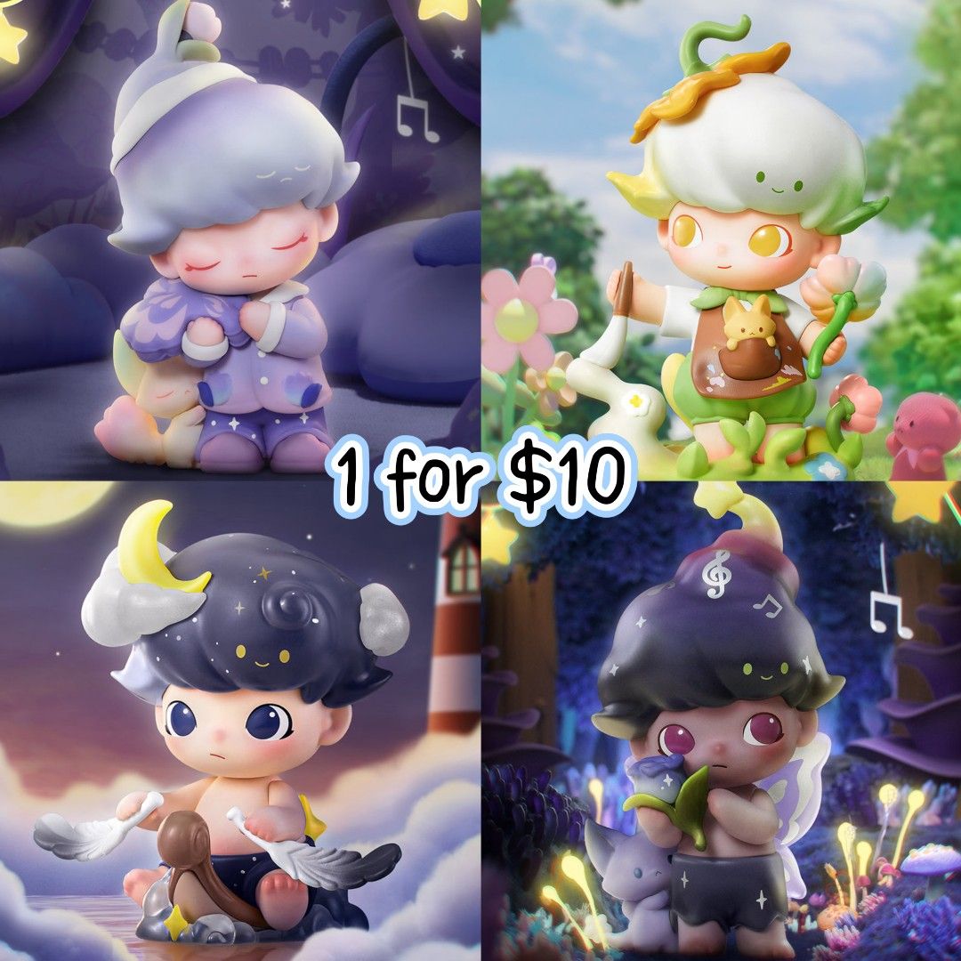 Popmart Dimoo Weaving Wonders series Dreams of Butterfly, Moonlight ...