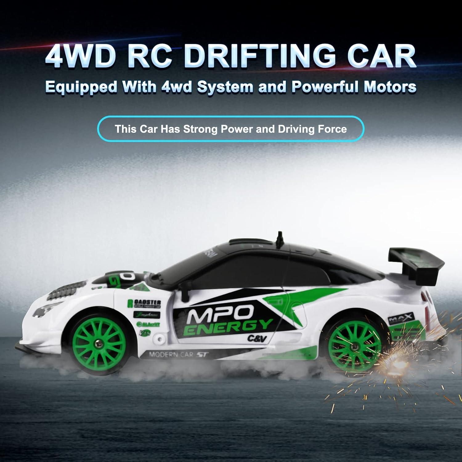 Remote Control Car RC Drift Car 2.4GHz 1:24 Scale 4WD 15KM/H High Speed ...