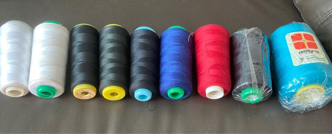 Sewing thread (Category: Craft Supplies & Tools) located in Singapore. Submitted by jeankohsc (Listing ID 1353619633, Image 2). Description: 2 spool brand new. Total 9 spools. .