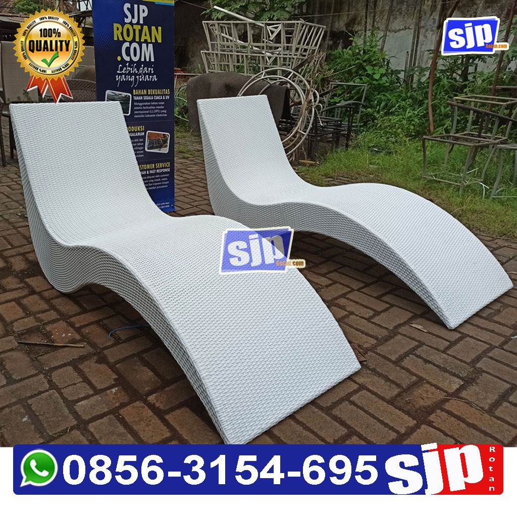 Sunbed Pool, Sun lounger kursi kolam renang, long chair rotan, Desain ...
