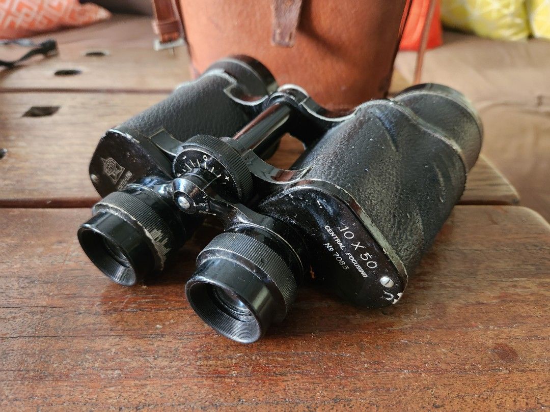 Vintage Binoculars (Category: Other Photography Accessories) located in Paranaque City. Submitted by bayantrade (Listing ID 1353679584, Image 2). Description: Found this vintage Binoculars. Working but needs cleaning and the case needs to be refurbished. But what a fantastic display this maybe once restored! Selling dirt cheap! This binoculars was bought during the 1970s. A rare piece. Actual photos posted. Some issues: broken case, dirty lens th