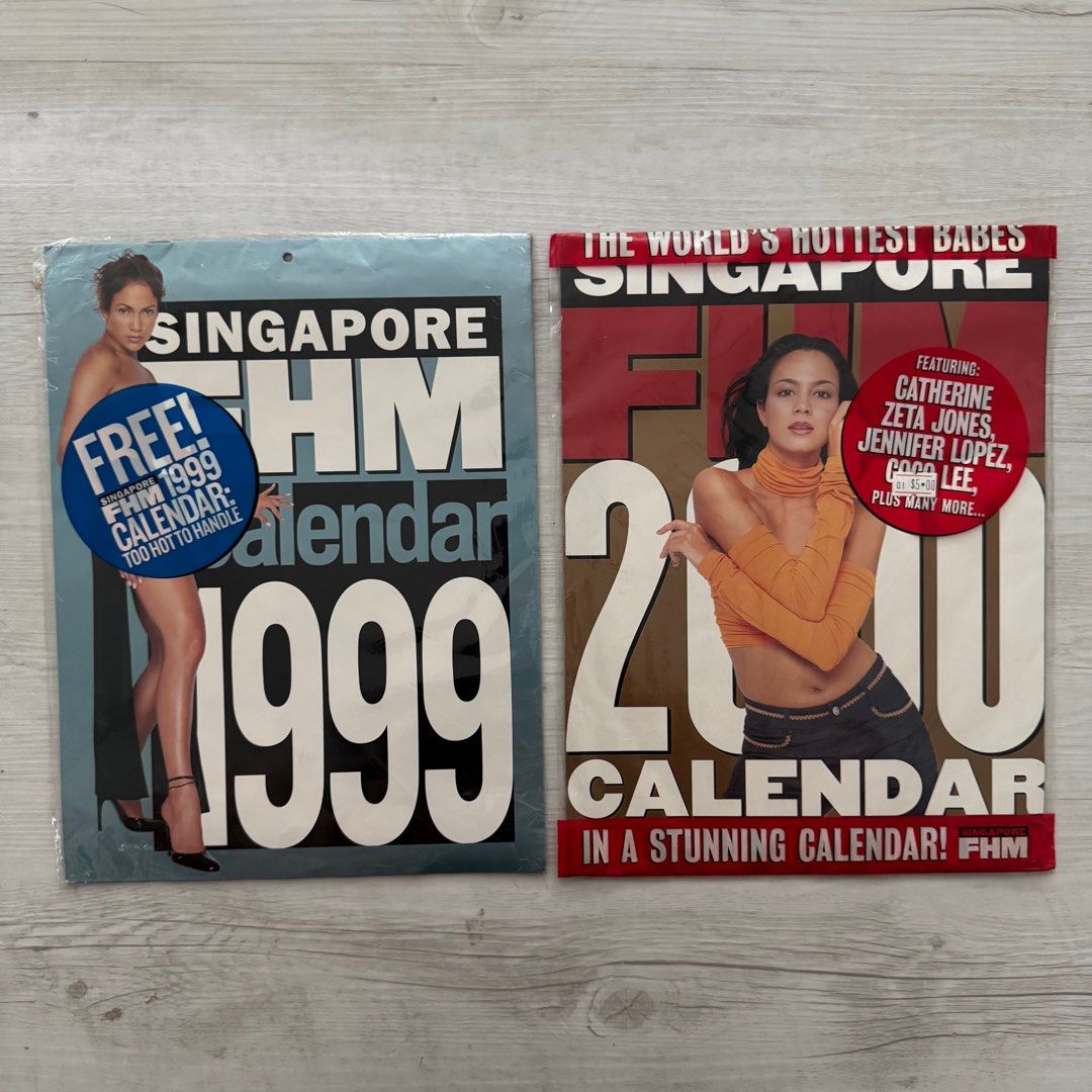 Smooth Magazine Calanders Vintage FHM Calendars, Hobbies & Toys, Books & Magazines, Magazines on ...