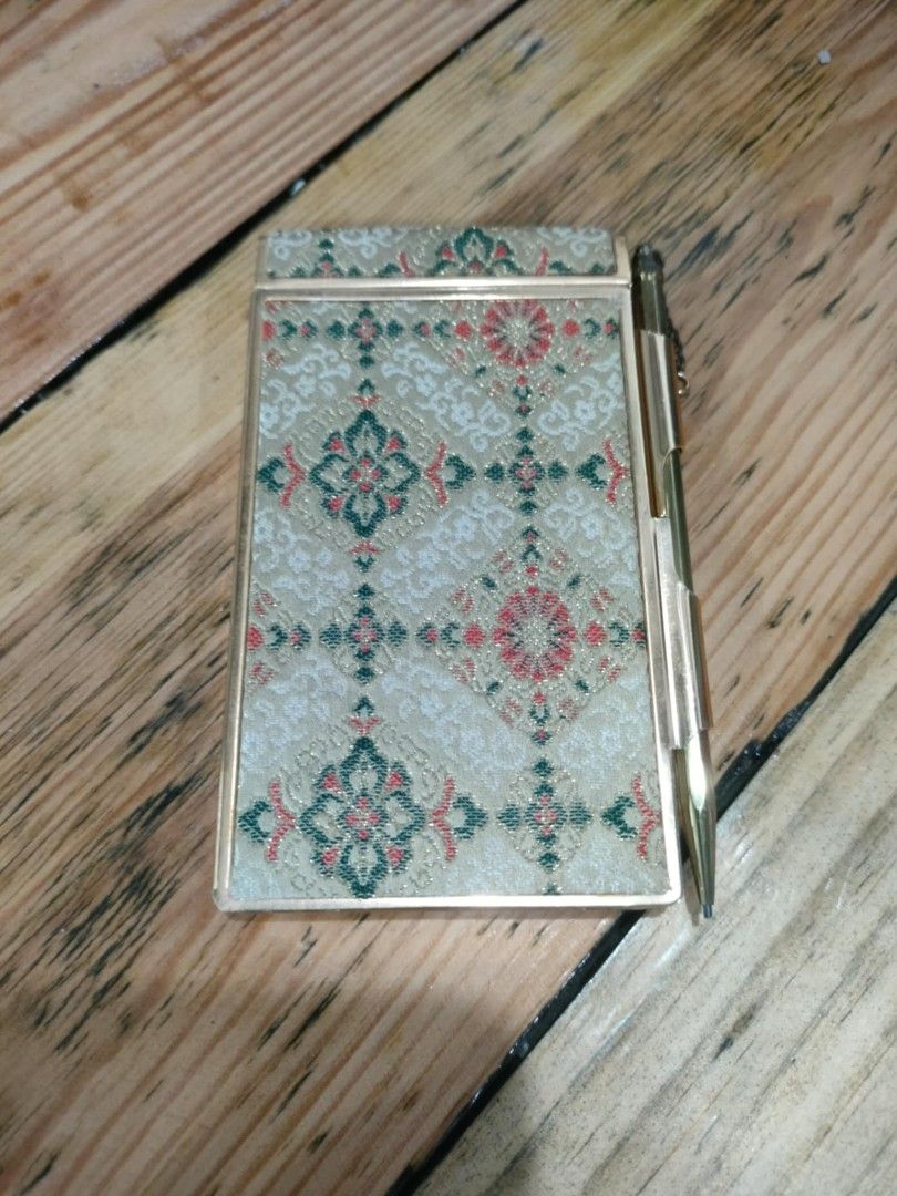 Vintage Note pad with brass pencil Php700. (Category: Stationery & School Supplies) located in Taytay. Submitted by abeatrice77985 (Listing ID 1353702489, Image 1). Description: Vintage Note pad with brass pencil Php700.
