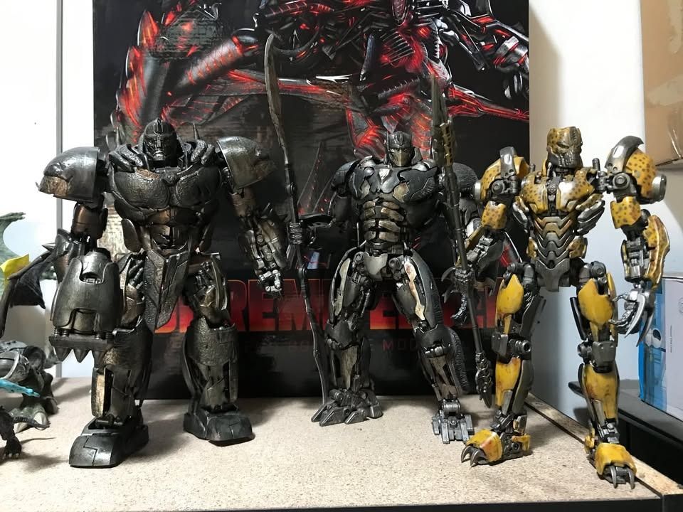 YOLO PARK AMK ROTB MAXIMALS CUSTOM SET (Category: Figurines & Statues) located in Angeles City. Submitted by swodahs (Listing ID 1353743617, Image 1). Description: PLEASE READ SELLING AS SET With box, complete accessories, and no issues. Custom painted to be more screen accurate. Rhinox and Cheetor do not include Prime and Bee's weapons, that was for a separate listing. If you need the boxes, I can add them, but I will not be disassembling them t