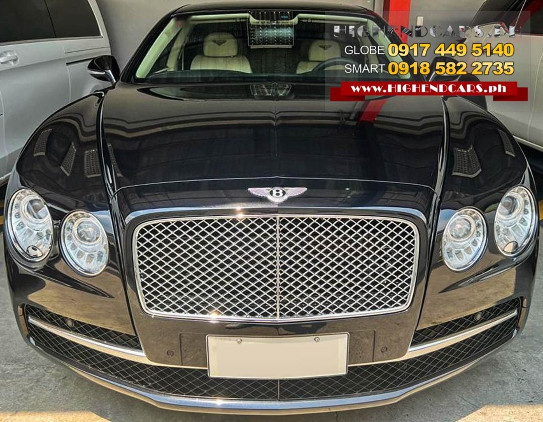 Bentley Flying Spur W12 (A) (Category: Used Cars) located in Manila. Submitted by highendcars (Listing ID 1353828309, Image 2). Description: 2014 BENTLEY FLYING SPUR W12 PGA LOCAL CALL: 09174495140 WWW.HIGHENDCARS.PH 6.0L W12 twin-turbo DOC 48-valve Eight-speed Automatic All Wheel Drive Electronic Brake Force Distribution Moonroof Woodgrain Interior Trim Heated Rear Seat Automatic/Self leveling Suspension Traction Control System Side Airbags Mile