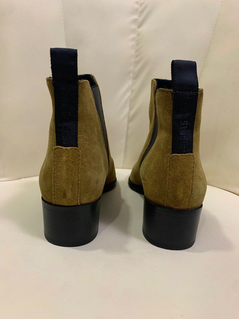 ACNE STUDIOS JENSEN - SUEDE ANKLE BOOTS (Category: Boots) located in Cavite. Submitted by ___layern0ne (Listing ID 1353899539, Image 3). Description: Marked Size: 36 No inclusions | Pair only Well used | Still in good condition | Requires light cleaning Flaws: Few cracked outsoles (kindly check the last two uploaded photos).