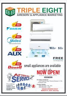 AIRCON FOR SALE (MIDEA, AUX, DAIKIN)