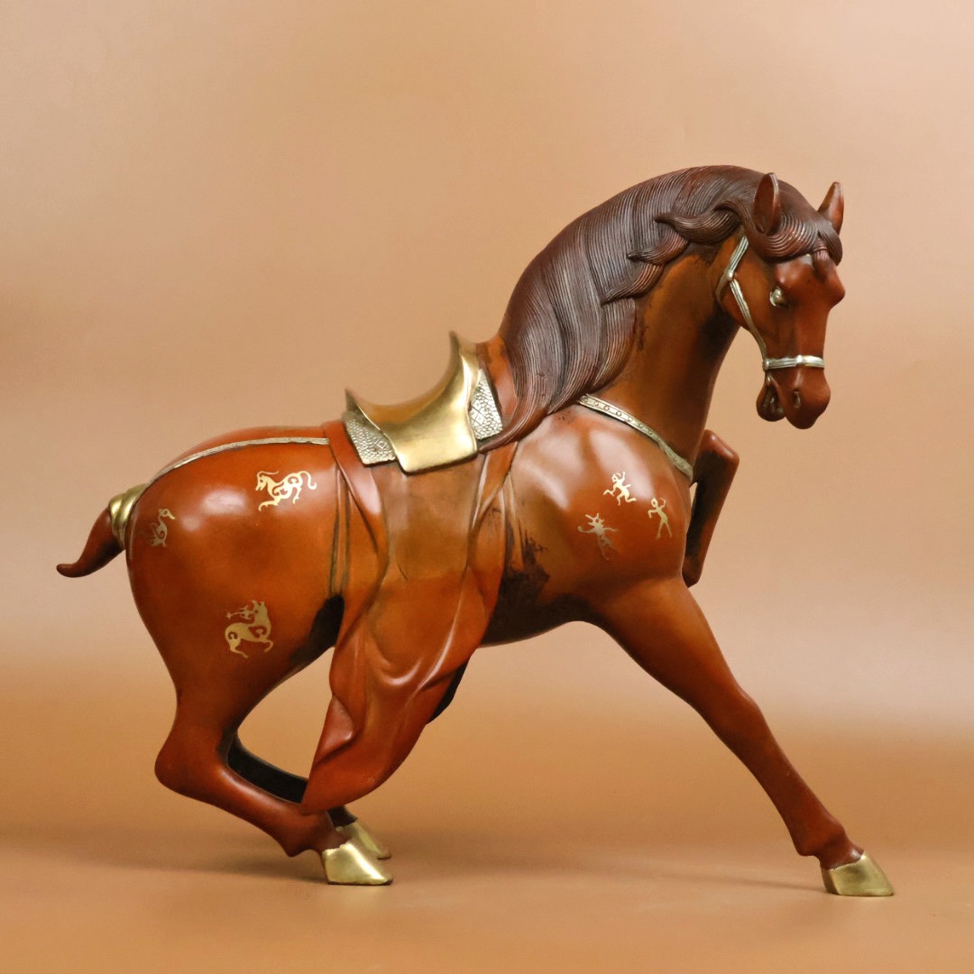 China Collection of Pure Copper Gilt Bodhidharma中国珍藏纯铜