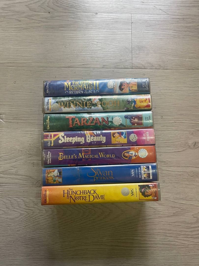 Disney VHS Classics [ LOOTBOX #3 ] (Category: Vintage Collectibles) located in Quezon City. Submitted by lootboxlab (Listing ID 1353852027, Image 1). Description: Disney VHS Classics (1994-2000) – Philippine Release Own a piece of nostalgia with these vintage Disney VHS classics, originally produced and made for Philippine viewing between 1994-2000. Perfect for collectors and enthusiasts who appreciate the magic of classic Disney films in their o