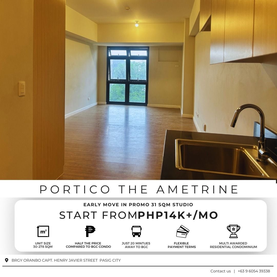 Early Move in Promo Studio Unit 31 SQM Near to BGC, Property, For Sale ...