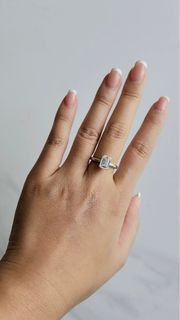 Emerald diamond ring 2.03 ct D vvs2đ64197763051137110