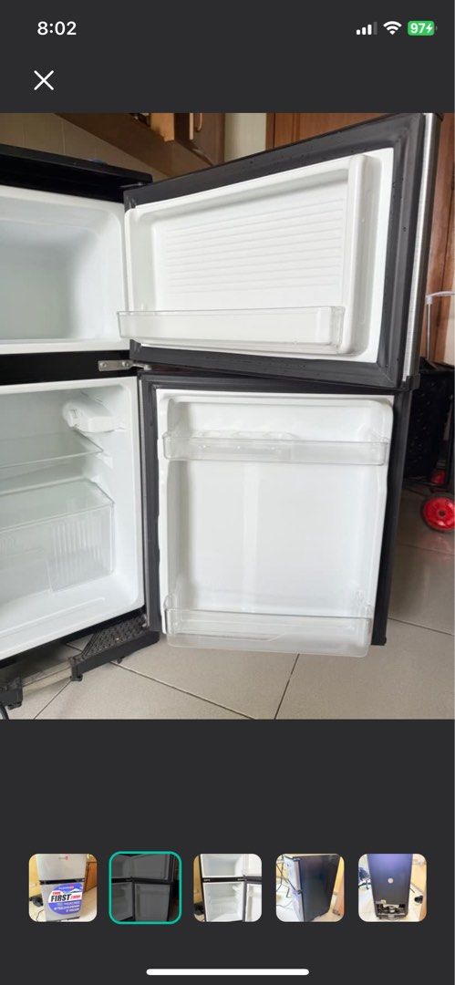 Fujidenzo Personal 2-door Refrigerator (Category: Refrigerators and Freezers) located in San Pedro. Submitted by eskimoroll (Listing ID 1353904224, Image 2). Description: With movable stand Clean No damage Last price posted Item will be available 1st week of April 2025 Still within warranty Buyer to arrange the pickup and delivery Location: Angeles City, Pampanga Rfs: Moving out.