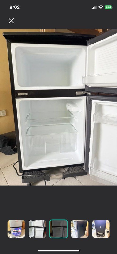 Fujidenzo Personal 2-door Refrigerator (Category: Refrigerators and Freezers) located in San Pedro. Submitted by eskimoroll (Listing ID 1353904224, Image 3). Description: With movable stand Clean No damage Last price posted Item will be available 1st week of April 2025 Still within warranty Buyer to arrange the pickup and delivery Location: Angeles City, Pampanga Rfs: Moving out.