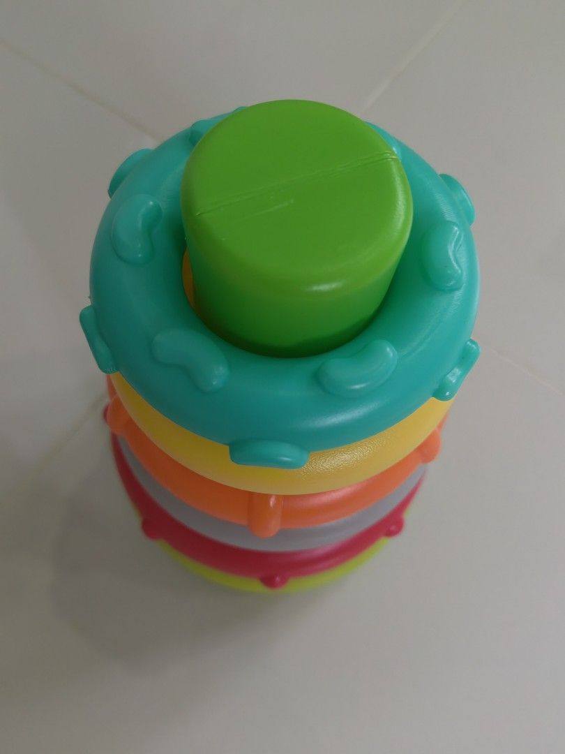 Infantino Stack Rings (Category: Infant Playtime) located in Dasmarinas. Submitted by mrskai (Listing ID 1353875489, Image 3). Description: Sensory Development toy. For 6months old and up. Good condition. Complete stack rings. Rfs: Decluttering toys.