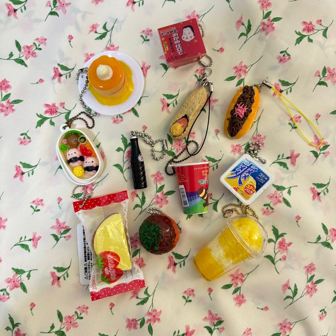 Japanese Food Keychains japan cute food keychains, Hobbies & Toys, Collectibles & Memorabilia ...