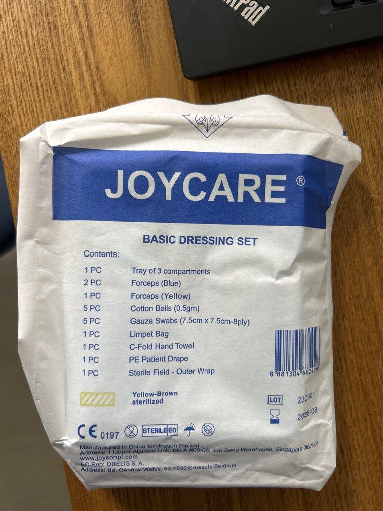 Joycare Basic Dressing Set (Category: Medical Supplies & Tools) located in Singapore. Submitted by tmssj2000 (Listing ID 1353822294, Image 1). Description: Selling 9 sets for just $1.