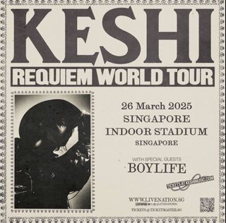 KESHI REQUIEM WORLD TOUR サイン入りポスター KESHI REQUIEM WORLD TOUR サイン入りポスター（keshi Tickets