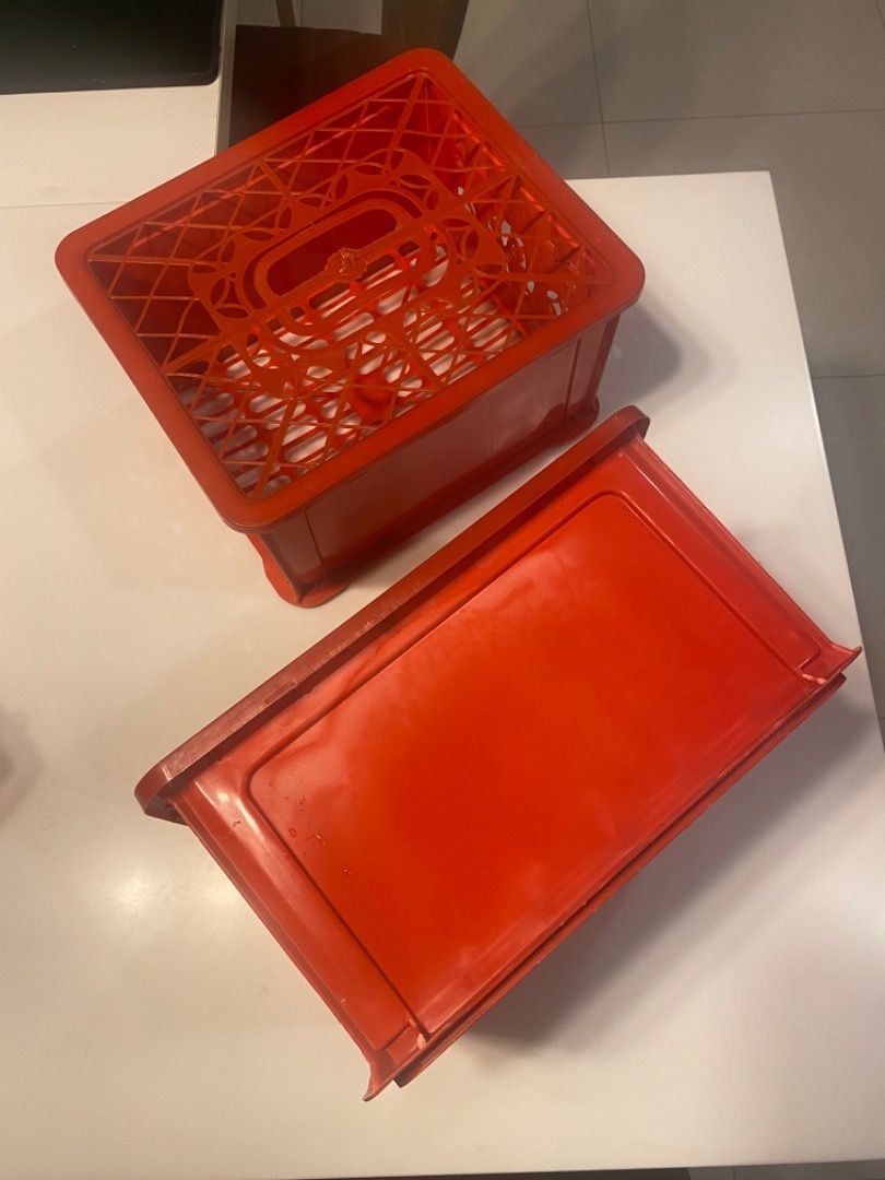 Lucky Crates Stackable (Category: Storage Boxes & Baskets) located in Singapore. Submitted by dinomino (Listing ID 1353787646, Image 3). Description: - Lucky Crates - Stackable - 2 available - Selling one for $6 and two for $10.