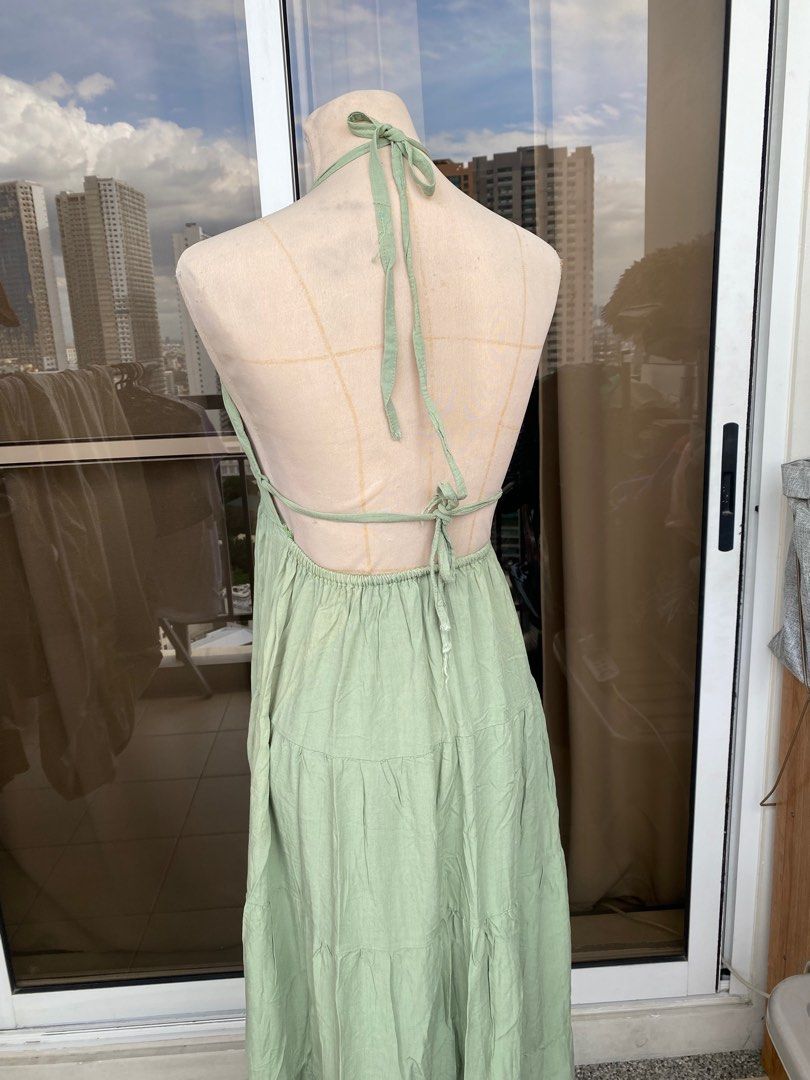 Maxi Dress Sage Green (Category: Dresses) located in Mandaluyong City. Submitted by anneagon (Listing ID 1353878189, Image 2). Description: These are all preloved items but still in good condition. Location: Sheridan Towers, Mandaluyong City (near MRT boni).