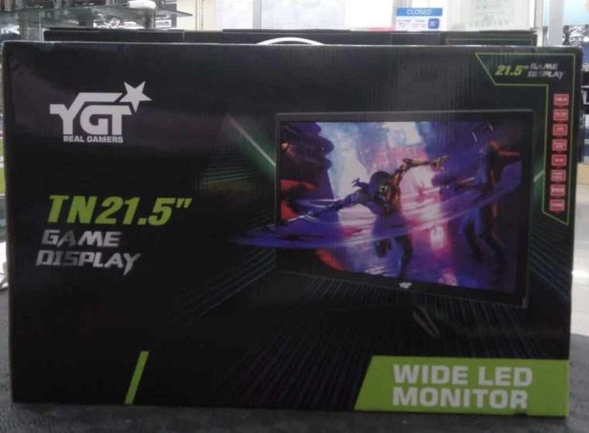 Monitor (Category: Monitor Screens) located in Caloocan City. Submitted by acedgreat (Listing ID 1353872788, Image 2). Description: Brand new Ygt monitor 21.5 inches 75hz Vga/hdmi port Hdmi cable Power cable.