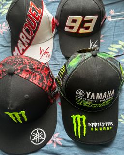 MoToGP Cap帽  YAMAHA MONSTER MARQUEZ  馬坤斯  93 號 Maverick Viñales 25 號 賽車帽629785914296331116