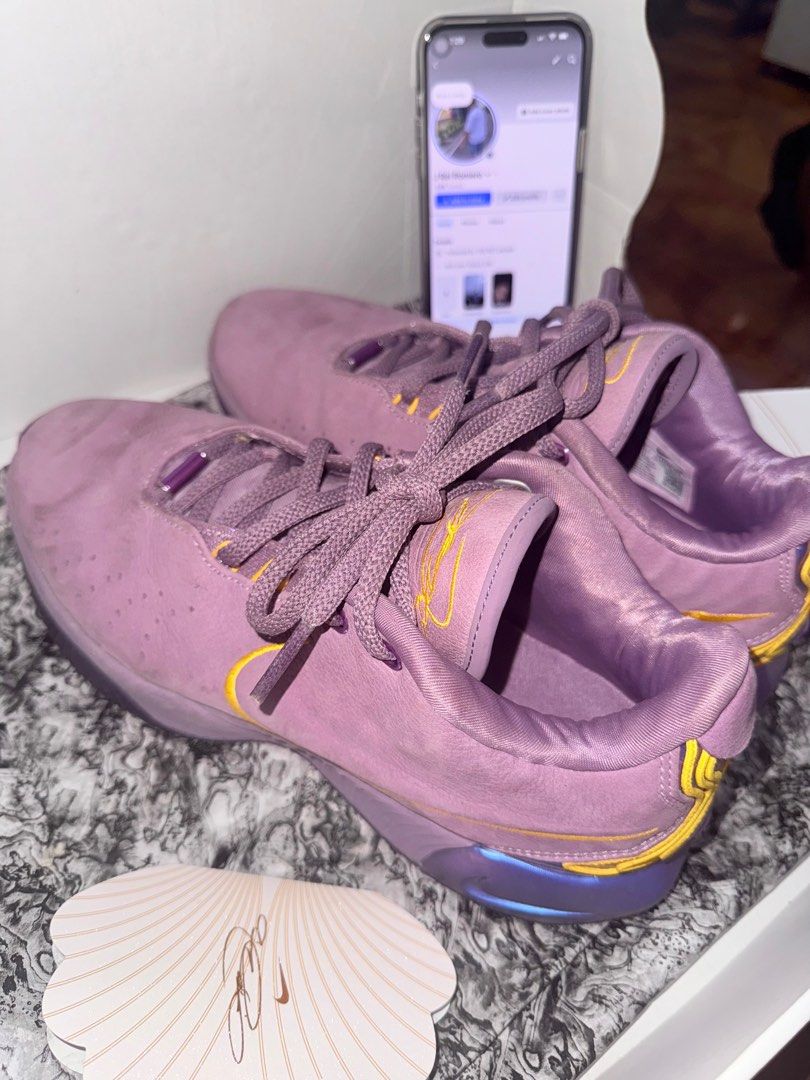 Nike Lebron 21 Purple Rain (Category: Sneakers) located in Manila. Submitted by waldorfsupremacy (Listing ID 1353844520, Image 3). Description: Bought at NBA Store Mall of Asia Used once only Nego sa sure buyer.