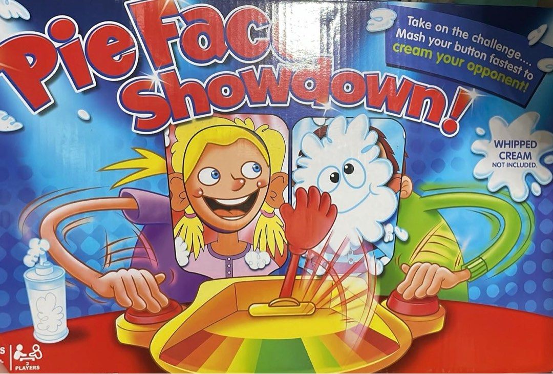 Pie face showdown (Category: Board Games & Puzzles) located in Singapore. Submitted by doremeeee (Listing ID 1353828126, Image 1). Description: Take all 3 for $15 1 for $8.