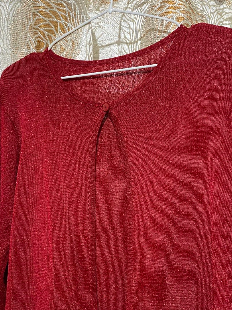Red Cardigan (Category: Longsleeves) located in Caloocan City. Submitted by kheiclutter (Listing ID 1353818905, Image 2). Description: .