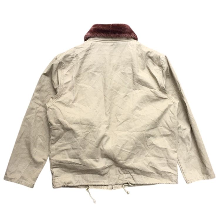 USN N-1 DECK JACKET 3 DAYS UNION BY WORKWARE (Category: Coats, Jackets and Outerwear) located in San Fernando. Submitted by viibodegaaa (Listing ID 1353951632, Image 3). Description: N-1 DECK JACKET 3 DAYS UNION BY WORKWARE Size: 38 fits M Width: 21.5’ Length: 24’ Shoulder: 17.5’ Sleeve: 21.5’ Condition: excellent Price: 1480.