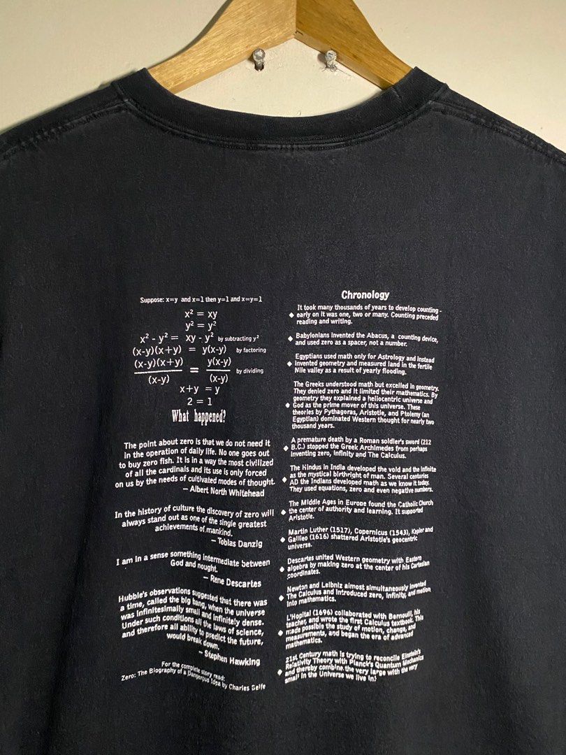 Vintage Statement Tee Shirt Back to Back (Category: Shirts) located in San Pablo. Submitted by gcollects.gallery (Listing ID 1353933504, Image 2). Description: Vintage Statement Tee Shirt Front & Back Print Large - 21 x 29 hanes beefy tag beefy neckline no issue.