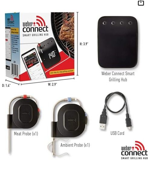 Weber Connect Smart Grilling Hub, Black (Category: BBQ, Grills & Hotpots) located in Marikina City. Submitted by skowshop (Listing ID 1353813280, Image 3). Description: Style: Hub Brand Weber Special Feature Alarm Color Black Age Range (Description) Adult Specification Met CE Display Type Digital Product Care Instructions Hand Wash Only Unit Count 1.0 Count Power Source Manual Model Name Weber Connect Smart Grilling Hub See more About this item C