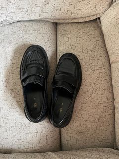 Zara leather loafers