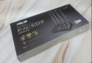 ASUS RT-AX1800HP Wireless- AX1800 Dual Band (Smart Wifi 6 (802.11ax)Router

Dual-band Gigabit (Router 路由器)

產品明細:2手99%新，連原裝盒，配件全齊！


 

功能全正常。Available 現貨  不退不換！