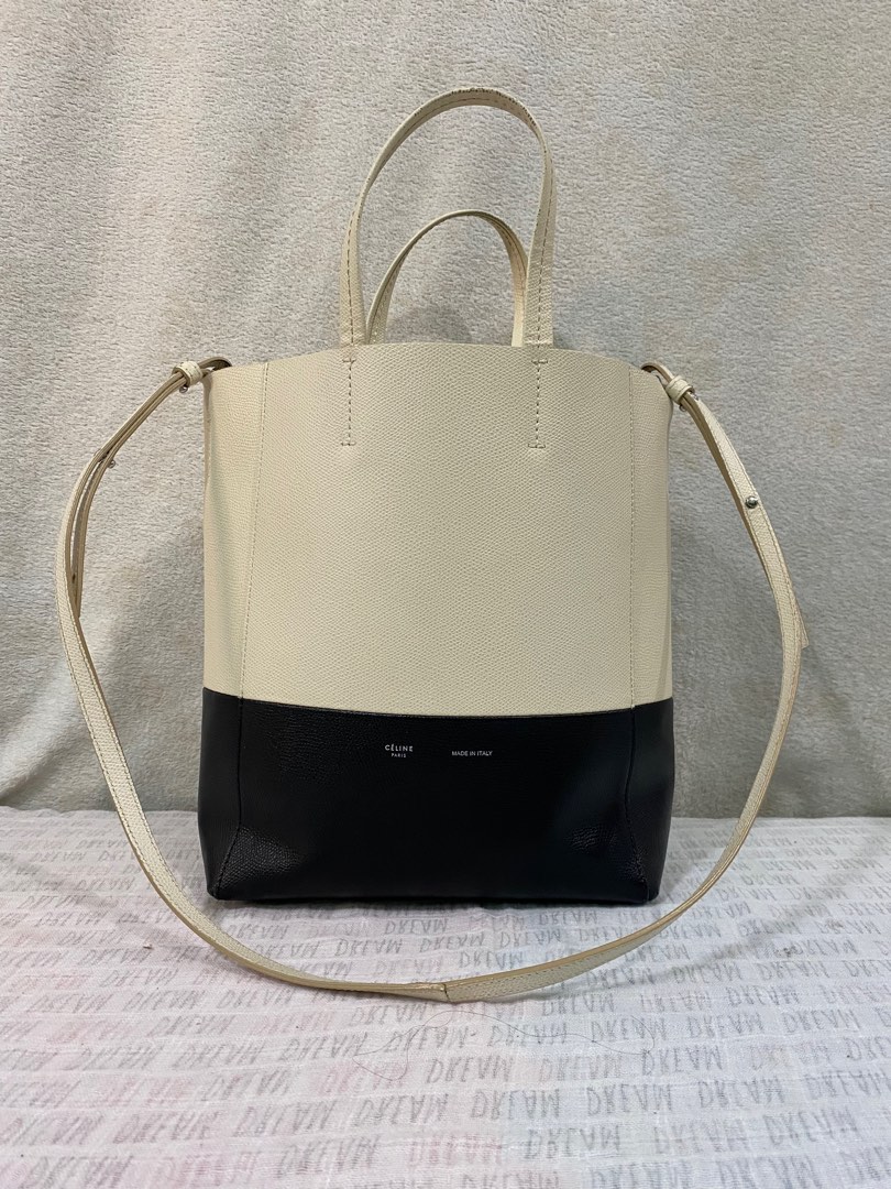 Celine bicolor vertical cabas 2way bag totebag crossbag, Luxury, Bags ...