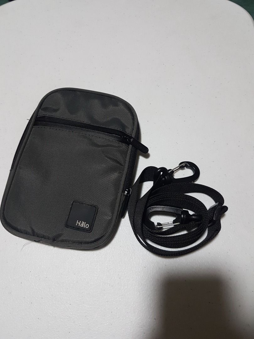 Cellphone / Small Sling Pouch Halo Original (Category: Belt bags, Clutches and Pouches) located in Quezon City. Submitted by 1_grit_hobbies (Listing ID 1350836146, Image 1). Description: Original Used only once tapos tinago na Phone lang kasya and wallet/ small size MOP: Gcash MOD: Lalamove, JNT Loc: Tandang Sora, Quezon City With signs of usage (paint chips/scratches/imperfections) What you see is what you get Preloved No returns, no refunds Ite