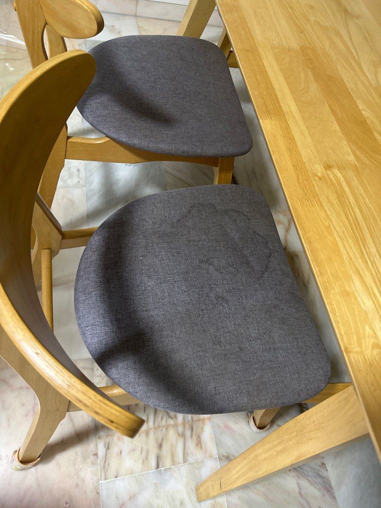 Dining Table Set (Category: Tables & Sets) located in Singapore. Submitted by tealforestgreen (Listing ID 1350837532, Image 2). Description: Letting go of perfectly good dining table set. Feels wasted to let town council throw out, thus hoping to bless others. 4 x chairs 1 x bench 1 x table Chairs are stained. Please arrange for your own transport and manpower. Must pick up on 5 Feb 2025. .