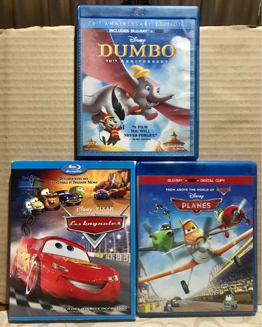 DISNEY Blu-Ray Sale! (Category: PlayStation) located in Angeles City. Submitted by lensongsong (Listing ID 1350797226, Image 1). Description: Blu-ray Sale! All discs in excellent condition All region-free USA/Canada 1. Dumbo Php350.00 2. Cars Php350.00 w/ scene selection 3. Planes Php300.00 add shipping.